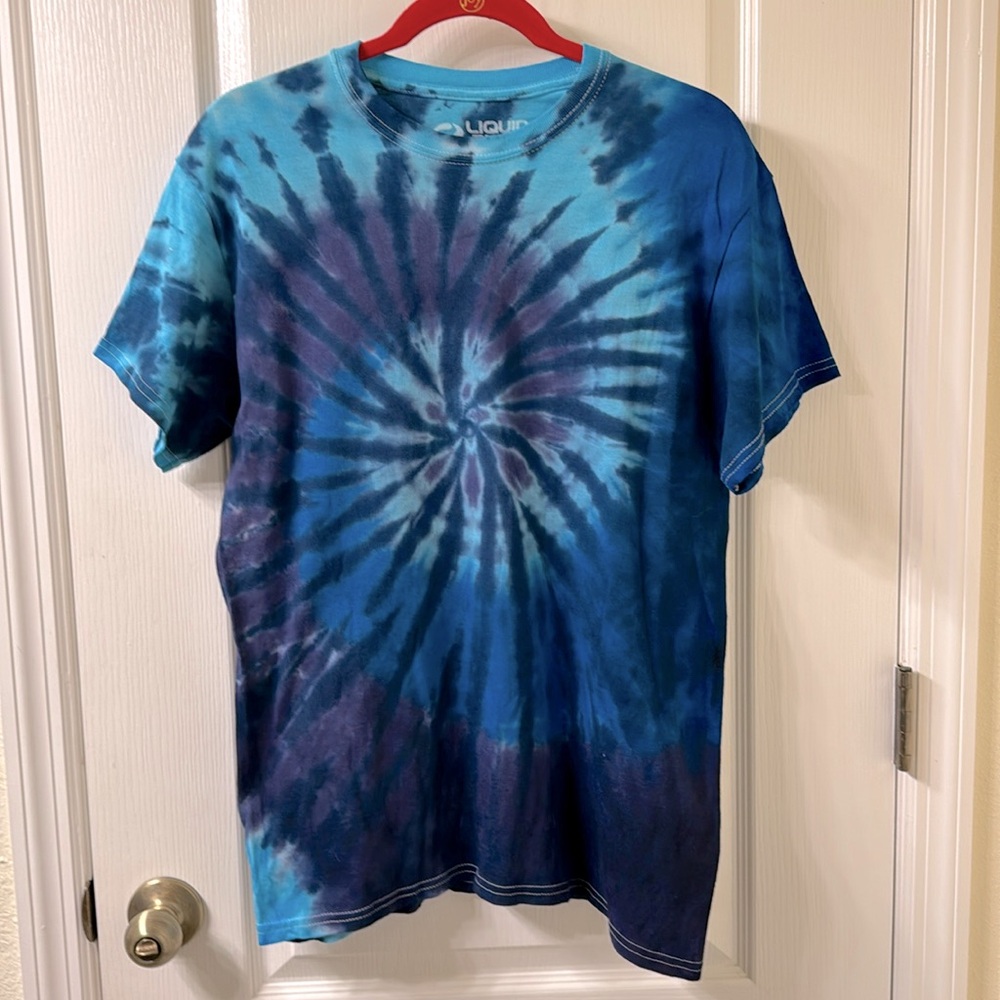 Liquid Blue Mens Tie Dye Tee Size M